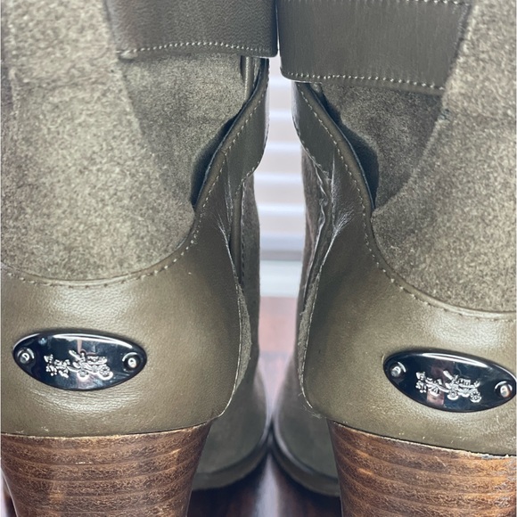 COACH Olive Suede Mid-Calf Bootie- 8 Women’s - Picture 13 of 13